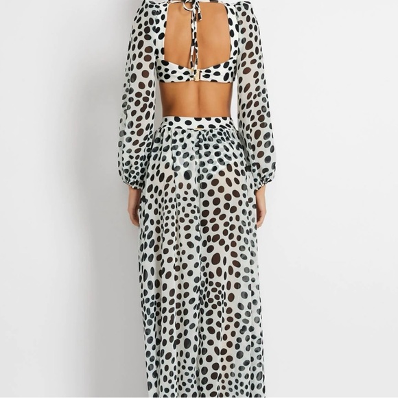 Patbo Bossa polka dot cut out maxi dress - Picture 4 of 11
